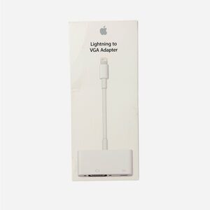 Genuine Apple Lightning to VGA Adapter (MD825AM/A) - Used in Original Box